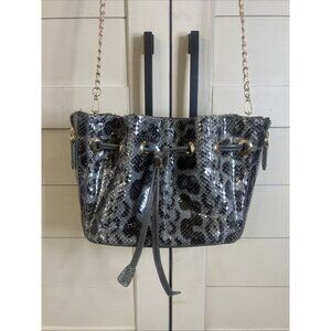 BE&D Genuine Leather Python Bucket Drawstring Crossbody Handbag Purse Nordstrom